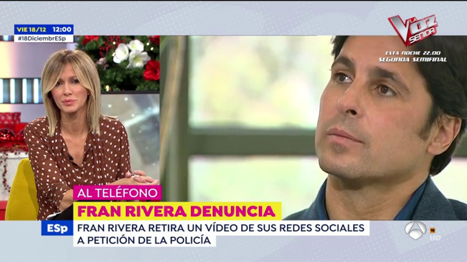 Fran Rivera denuncia una extorsión en Instagram: 