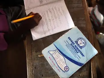 Imagen de archivo de una escuela en Nigeria Imagen de archivo de una escuela en Nigeria