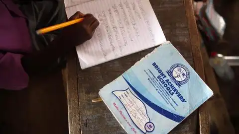 Imagen de archivo de una escuela en Nigeria Imagen de archivo de una escuela en Nigeria