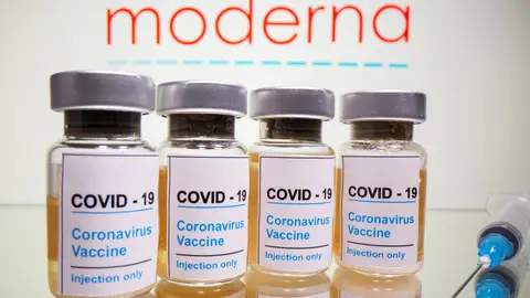 Imagen de la vacuna de Moderna contra el coronavirus vacuna de Moderna contra el coronavirus