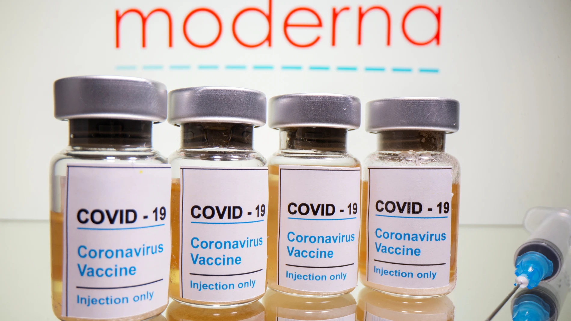 Imagen de la vacuna de Moderna contra el coronavirus Imagen de la vacuna de Moderna contra el coronavirus