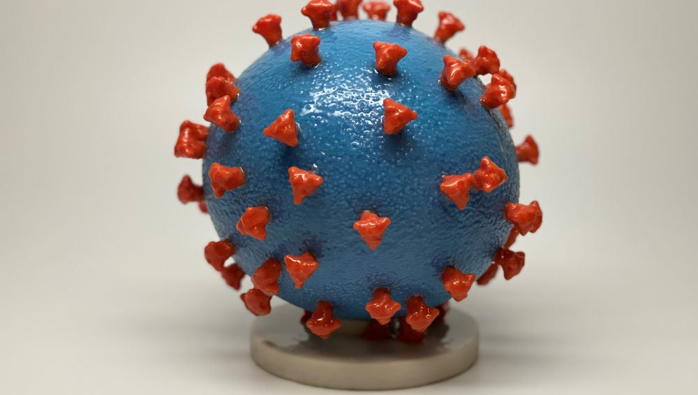 Imagen de una partícula del SARS-CoV-2 (coronavirus)