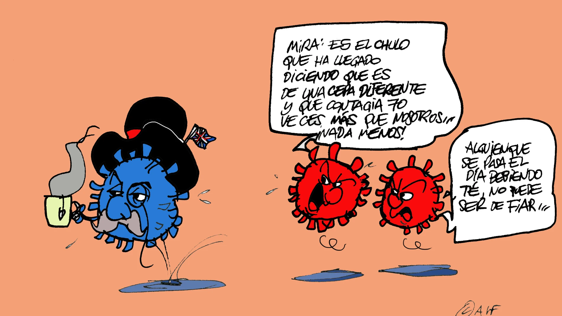 La nueva cepa del coronavirus, en la viñeta gráfica La nueva cepa del coronavirus, en la viñeta gráfica