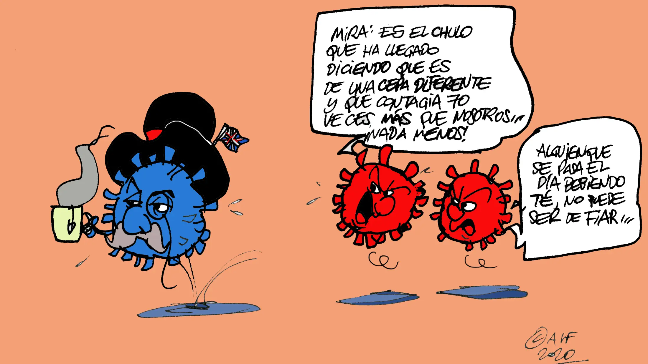La nueva cepa del coronavirus, en la viñeta gráfica La nueva cepa del coronavirus, en la viñeta gráfica