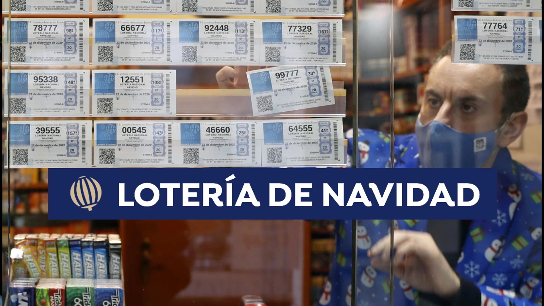 Dónde y cómo cobrar un número premiado en la Lotería de Navidad 2020