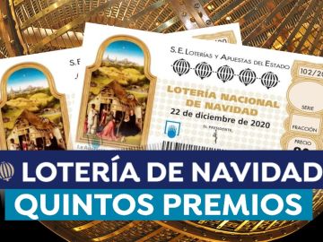 Cuánto toca en un quinto premio de la Lotería de Navidad 2020