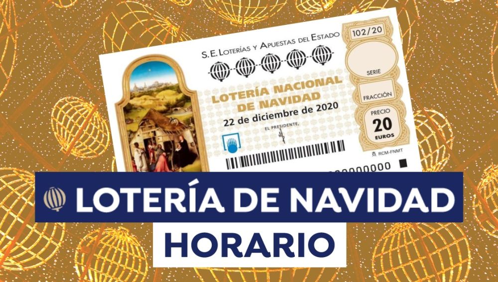 Horario Lotería de Navidad 2020