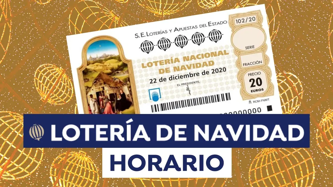 Horario Lotería de Navidad 2020 Horario Lotería de Navidad 2020