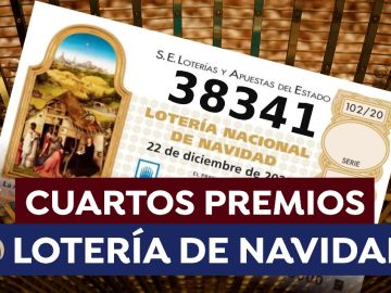 38341, segundo cuarto premio de la Lotería de Navidad 2020