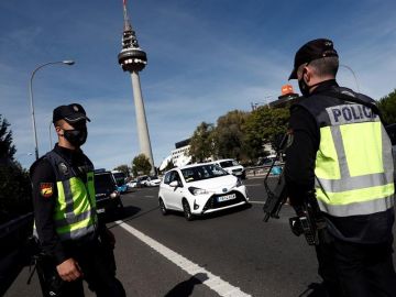 Control policial en Madrid