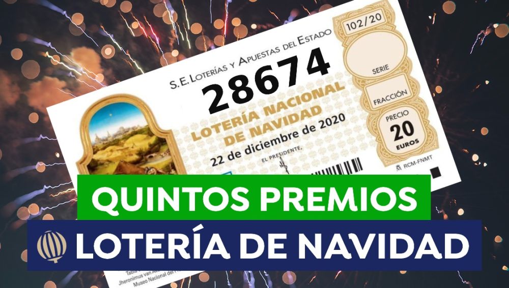 quinto premio Lotería de Navidad 2020