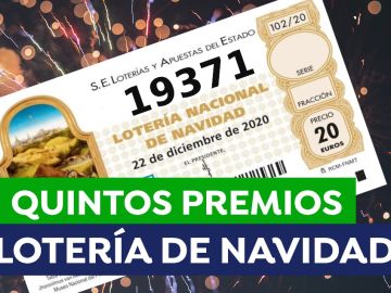 19371, tercer quinto premio de la Lotería de Navidad 2020