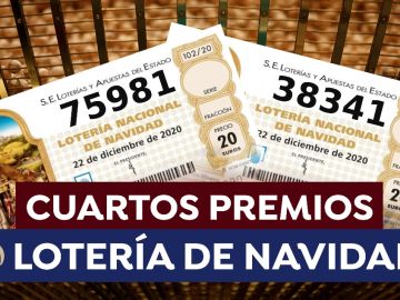 Cuartos premios de la Lotería de Navidad 