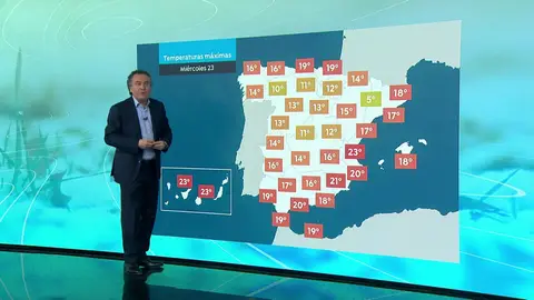 La previsión del tiempo hoy con Roberto Brasero La previsión del tiempo hoy con Roberto Brasero