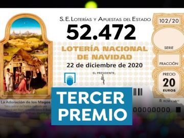Tercer premio de la Lotería de Navidad 2020