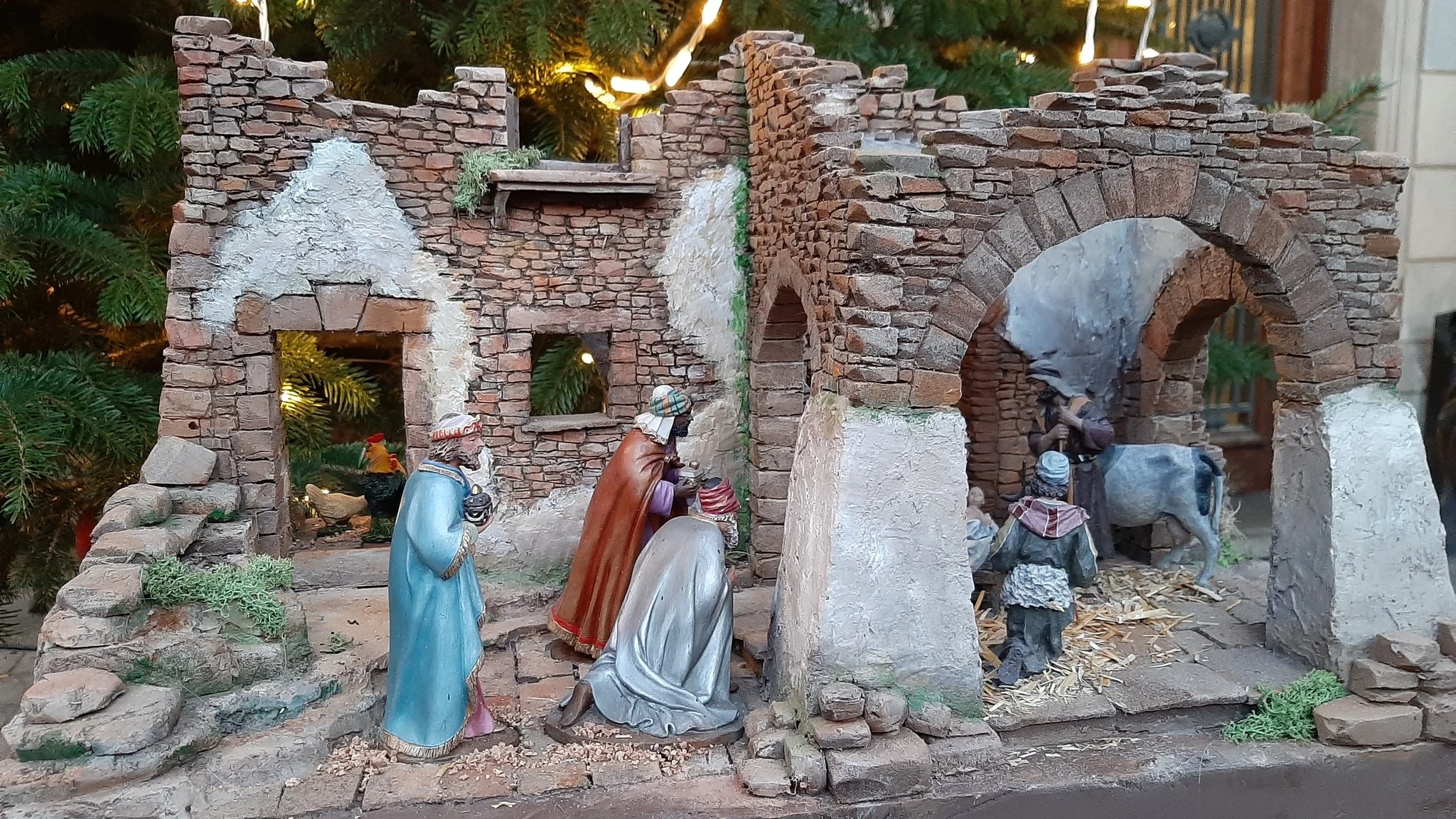 Bel&eacute;n gigante de Navidad en Sabadell, Barcelona