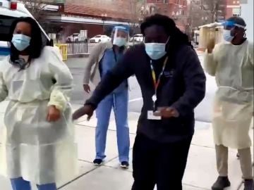 Baile de los sanitarios en Boston 