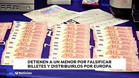 Detienen a un joven por falsificar billetes y venderlos por toda Europa Detienen a un joven por falsificar billetes y venderlos por toda Europa
