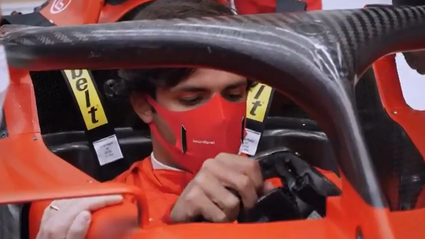 Carlos Sainz, en Maranello
