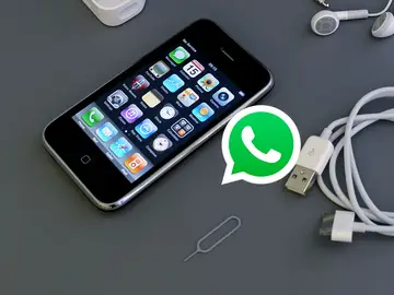 WhatsApp y un iPhone 3GS WhatsApp y un iPhone 3GS