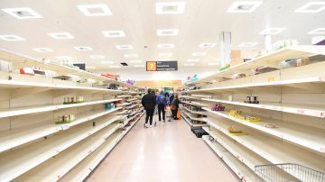 Supermercados vacíos tras la aparición del coronavirus