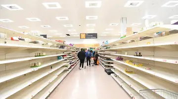 Supermercados vacíos tras la aparición del coronavirus Supermercados vacíos tras la aparición del coronavirus