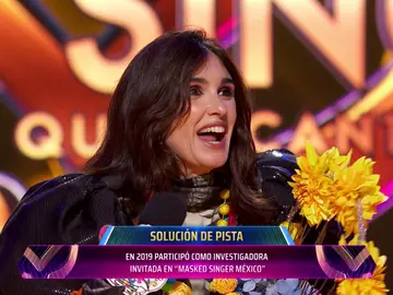 La explicación de las pistas que Paz Vega dio bajo la máscara de Catrina La explicación de las pistas que Paz Vega dio bajo la máscara de Catrina