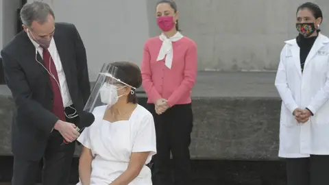 Primera vacunada en México, María Irene Ramírez Primera vacunada en México