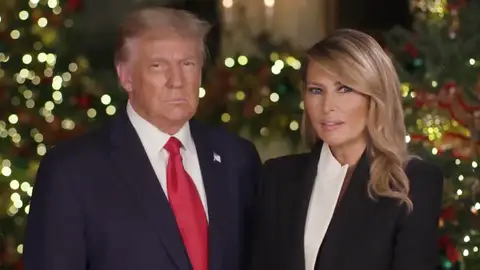 Donald Trump y Melania Trump, navidad 2020 Donald Trump y Melania Trump, navidad 2020