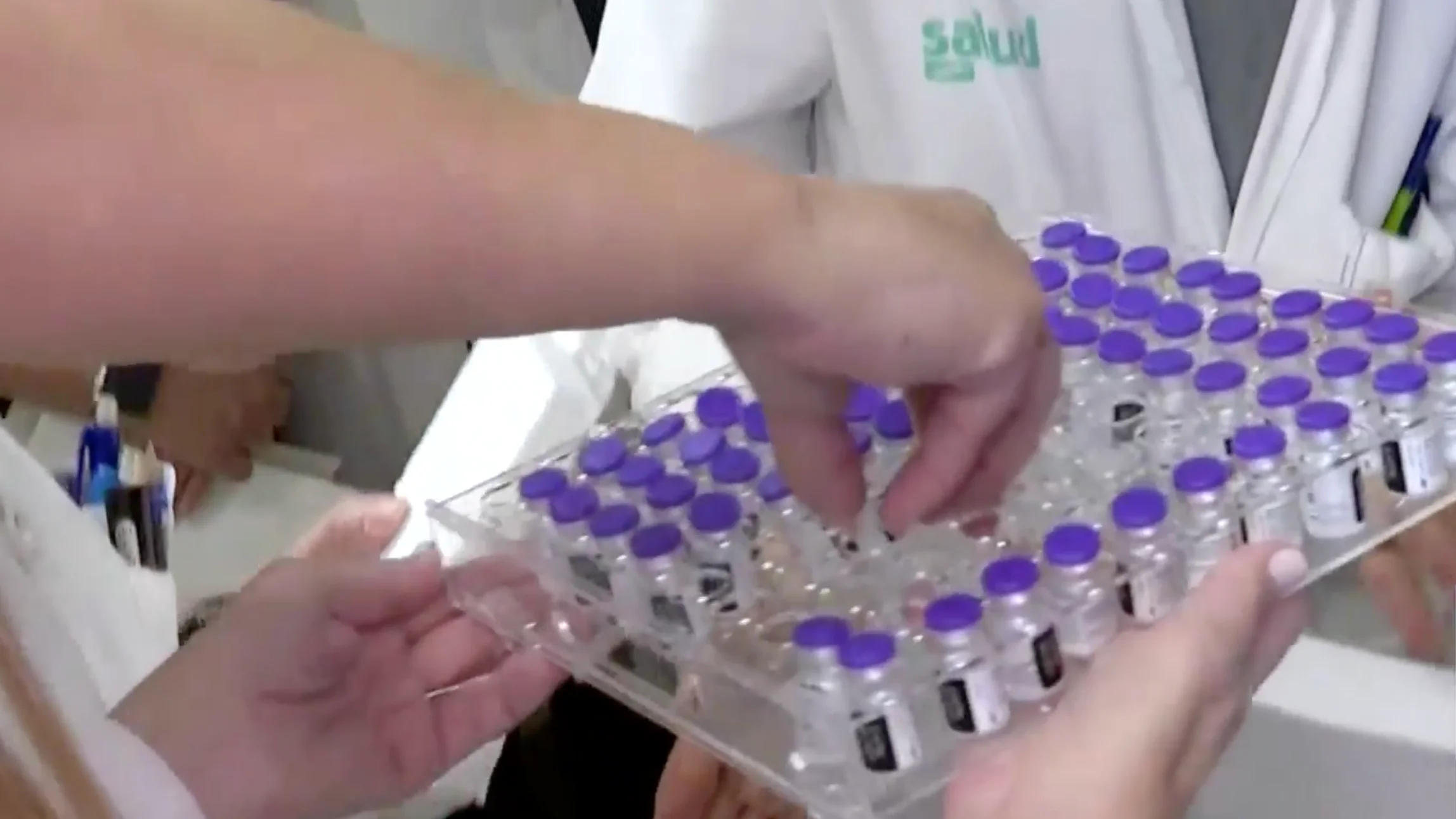 Dosis de la vacuna de 'Pfizer' en Espa&ntilde;a 