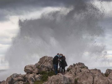 Imagen de los efectos de la borrasca Bella en Asturias