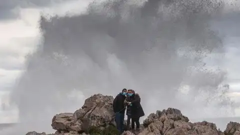 Imagen de los efectos de la borrasca Bella en Asturias Imagen de los efectos de la borrasca Bella en Asturias