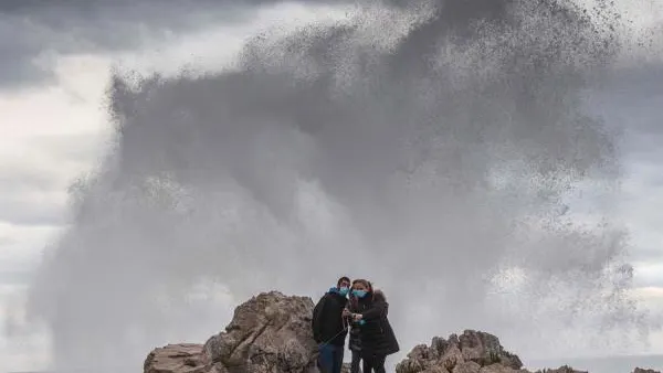 Imagen de los efectos de la borrasca Bella en Asturias Imagen de los efectos de la borrasca Bella en Asturias