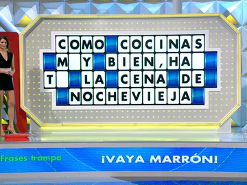 El desliz de un concursante de ‘La ruleta de la suerte’ ante un panel casi resuelto: “Te han pegado el hachazo” El desliz de un concursante de ‘La ruleta de la suerte’ ante un panel casi resuelto: “Te han pegado el hachazo”
