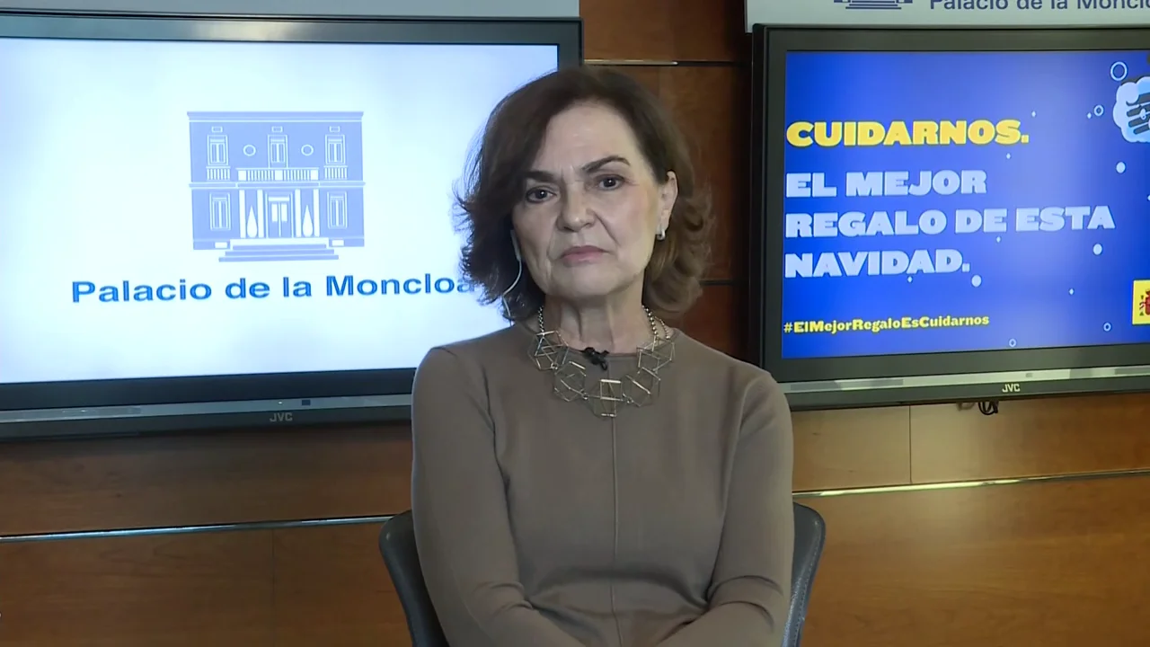 Carmen Calvo critica el informe de los fiscales sobre el indulto a los presos del 'proc&eacute;s'