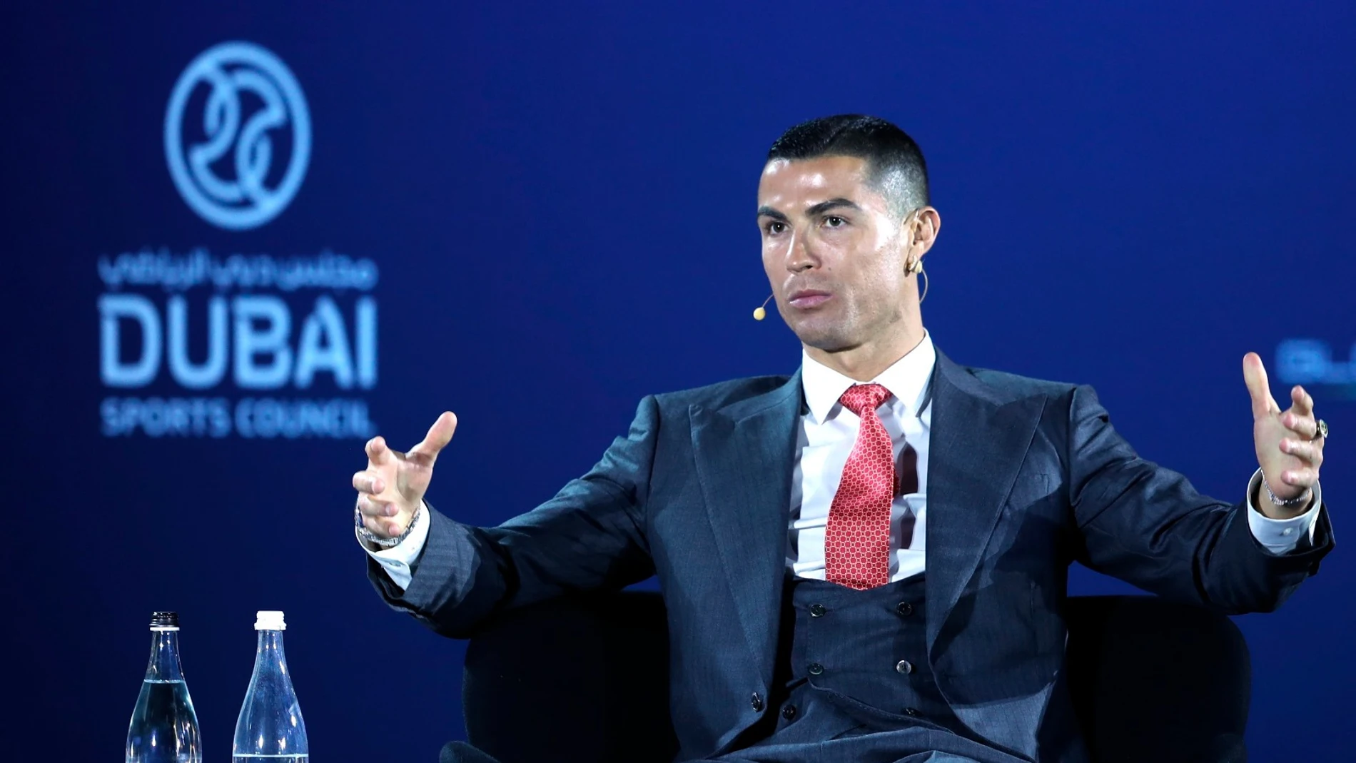 Cristiano Ronaldo en la entrega de premios de los Globe Soccer Awards Cristiano Ronaldo en la entrega de premios de los Globe Soccer Awards