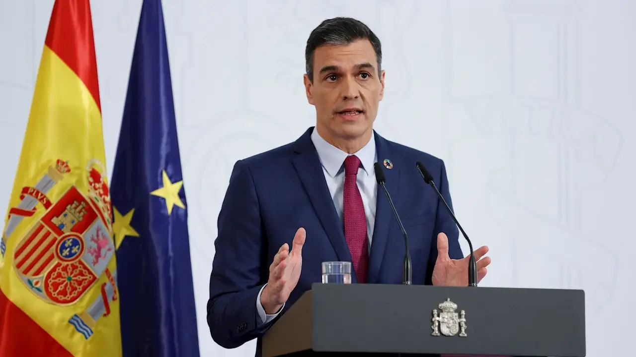Pedro S&aacute;nchez , durante su comparecencia para hacer balance de su gobierno durante 2020