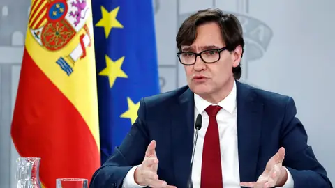 Salvador Illa, en rueda de prensa Salvador Illa, en rueda de prensa