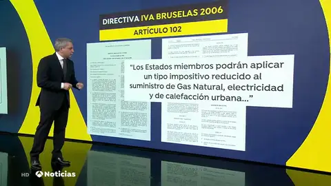 Vicente Vallés demuestra que el Gobierno puede bajar el IVA a la luz El documento de la Unión Europea que demuestra que el Gobierno puede bajar el IVA a la luz