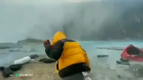 Las Impresionantes imágenes de una avalancha vista desde dentro en Nepal Las Impresionantes imágenes de una avalancha vista desde dentro en Nepal