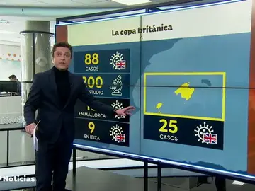 Baleares es la comunidad con más casos identificados de la cepa británica Baleares es la comunidad con más casos identificados de la cepa británica