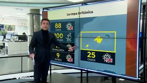 Baleares es la comunidad con más casos identificados de la cepa británica Baleares es la comunidad con más casos identificados de la cepa británica