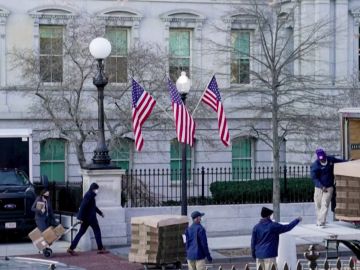 Comienza la mudanza de Donald Trump de la Casa Blanca