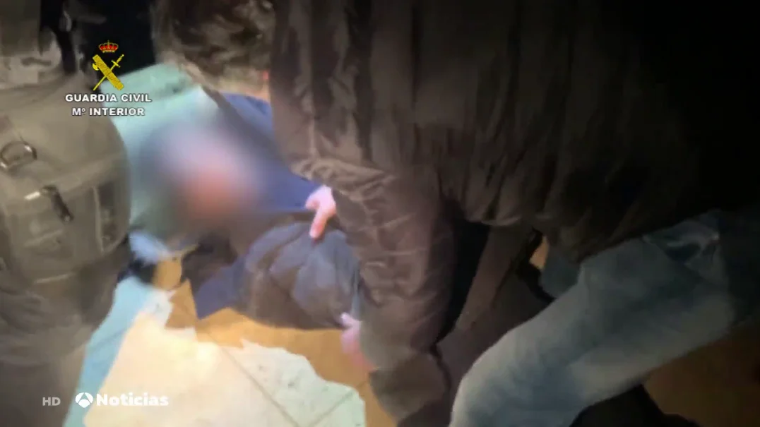 El momento de la detenci&oacute;n de El Melillero