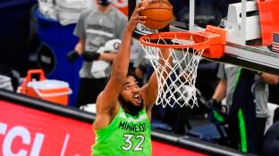 Karl-Anthony Towns, en un partido con Minnesota