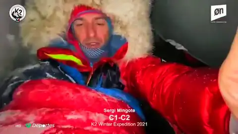 Sergi Mingote, el único español en el grupo de alpinistas que buscan la hazaña de subir el K2 en invierno Sergi Mingote, el único español en el grupo de alpinistas que buscan la hazaña de subir el K2 en invierno