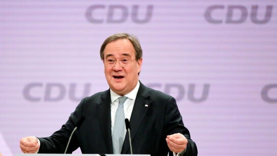 Armin Laschet, durante un acto de la CDU