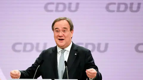 Armin Laschet, durante un acto de la CDU Armin Laschet, durante un acto de la CDU