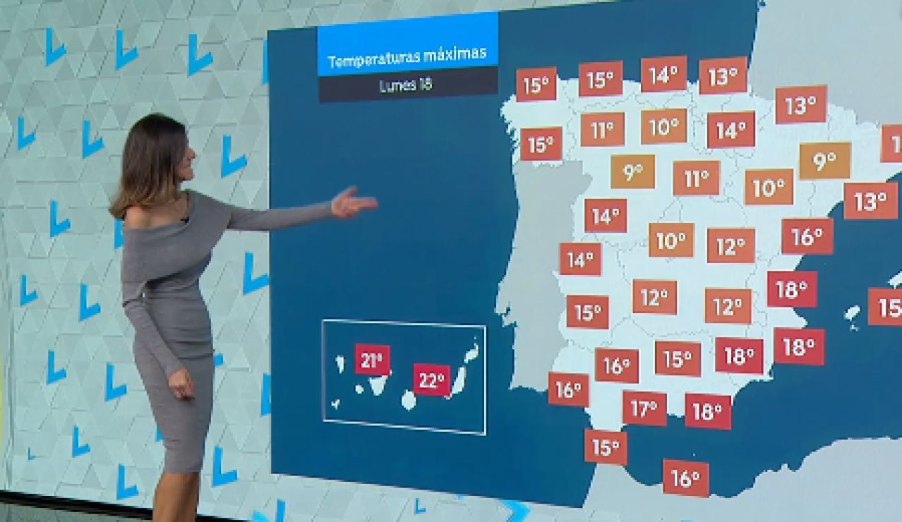 La previsión del tiempo: Una borrasca atlántica subirá las temperaturas y dejará lluvias en toda la Península La previsión del tiempo: Una borrasca atlántica subirá las temperaturas y dejará lluvias en toda la Península