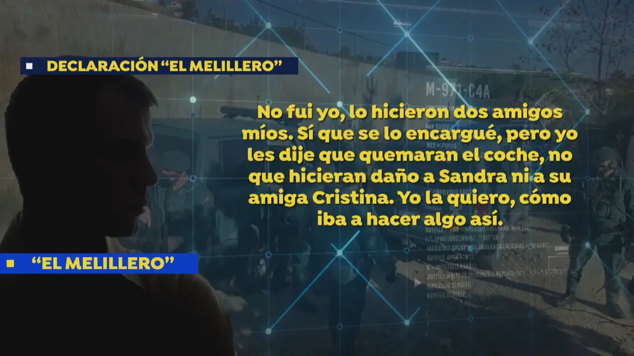 El Melillero: "Le dije a dos amigos que le quemaran el coche, no que le hicieran daño"